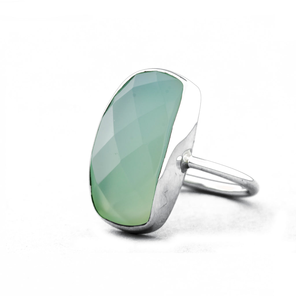 Silver Chalcedony Ring