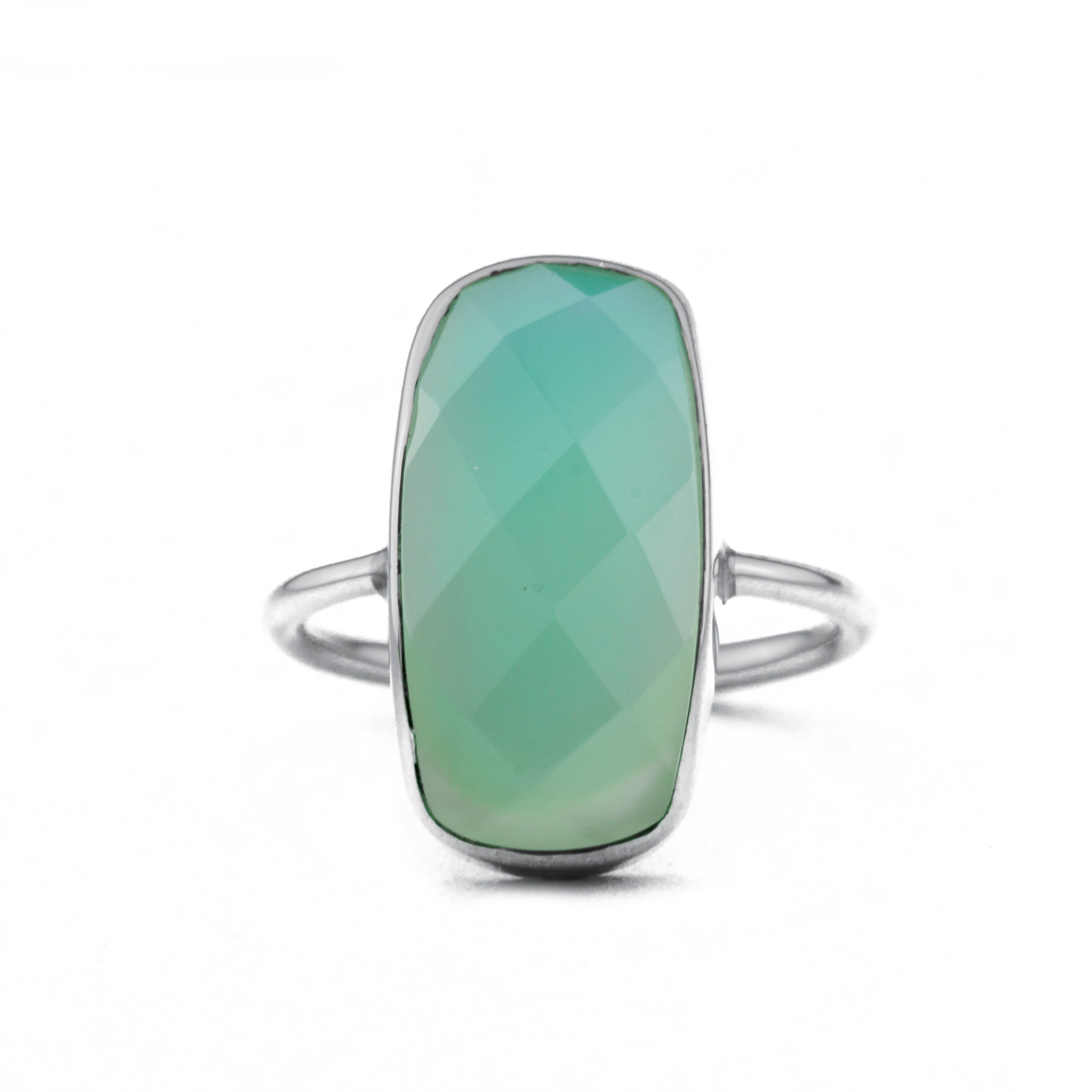 Silver Chalcedony Ring