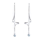 The Blue Topaz Spiral Earrings