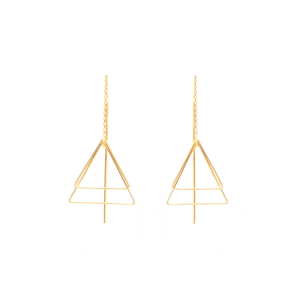 Gold Threads Earrings